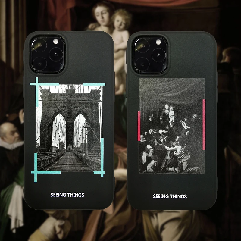 Классический белый Известный модный чехол для iphone 12 11 Pro 6 7 8 plus X XR XS MAX OW oil Brooklyn