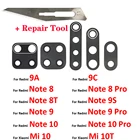 Стеклянный объектив задней камеры для Xiaomi Redmi Note 8 Pro 7 9 9S 10 Pro 10s 8T 9A 9C  Mi Note 10 10T Pro Lite, 2 шт.