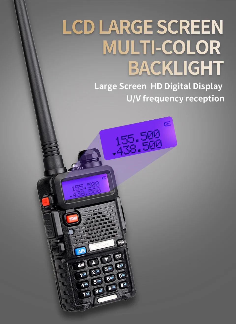 RETEVIS RT5R удобная портативная рация 5 Вт VHF UHF VOX FM Ham любительская радиостанция двухсторонняя рация для Baofeng UV-5R UV5R