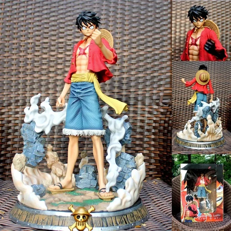 

Anime One Piece Wano Monkey D Luffy Standing Ver. GK PVC Action Figure Statue Collectible Model Large Size Luffy Toys Doll 37cm