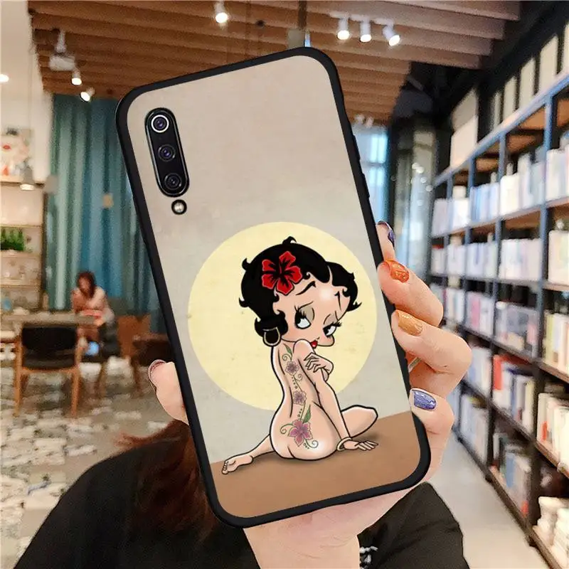 

Betty Boop Sexy Phone Case For Xiaomi Redmi 7 8 9t 6 9se k20 mi8 max3 lite 9 note 9s 10 pro