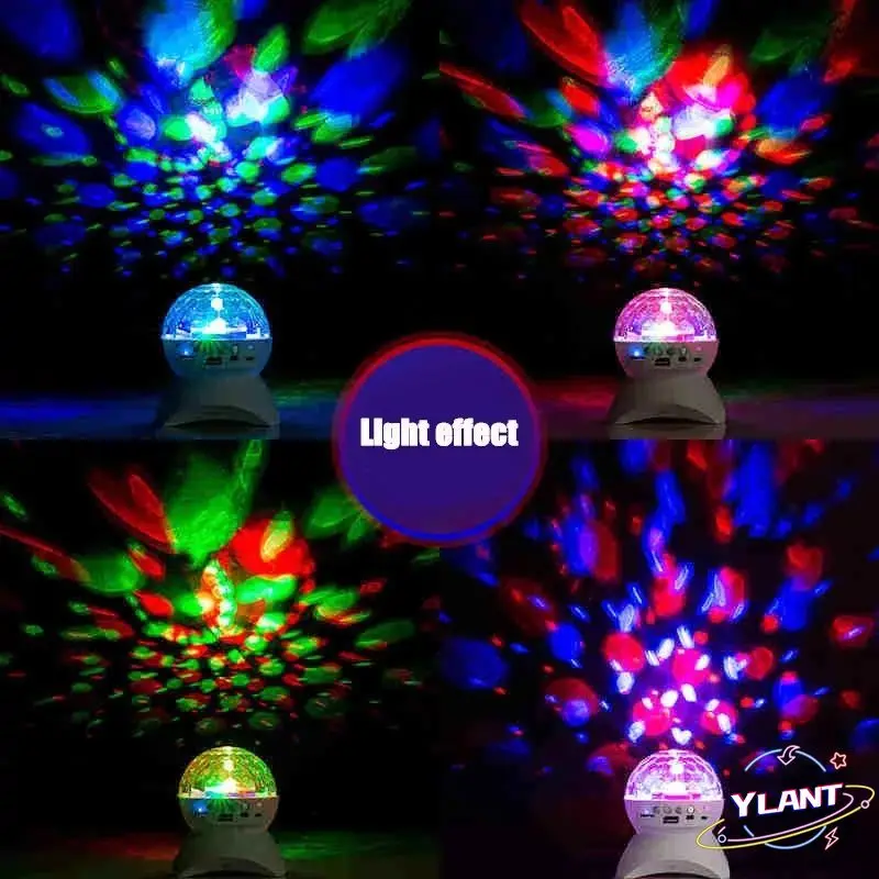

Wireless Music Speaker Stage Light LED Disco Ball Lights USB Charge BT-compatible Projector Night Lights for KTV Party Wedding