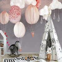 custom any size 3d papel de parede wallpaper self adhesive childrens room red balloon background wall home d%c3%a9cor papel tapiz