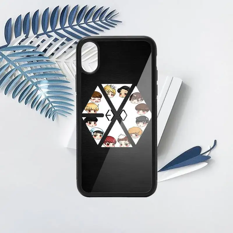 

KPOP EXO Cartoon high quality luxury Phone Case shell PC for iPhone 11 12 pro XS MAX 8 7 6 6S Plus X 5S SE 2020 XR