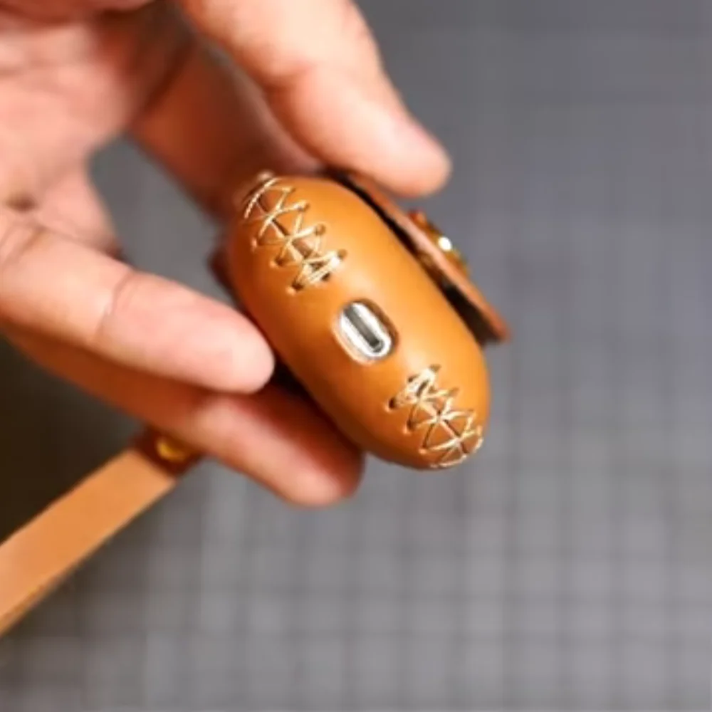 Чехол для наушников из кожевенного ремесла сделай сам режущий нож форма ручной