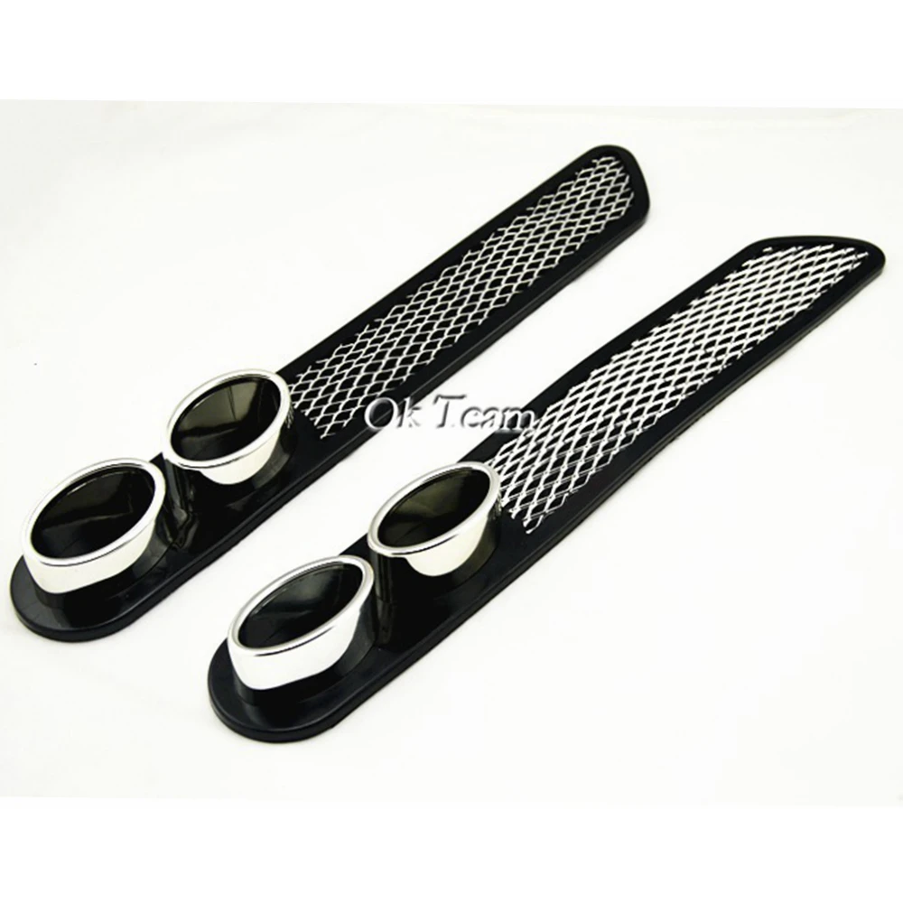 

2x Universal Car Decal Auto Vent Air Flow Fender Decorative Sticker auto Exhaust pipe Decoration tail
