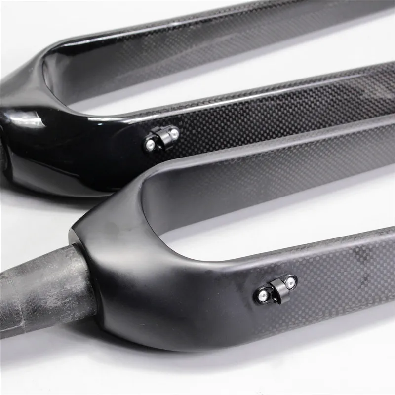 Полностью карбоновая Велосипедная вилка жесткая Конические Вилки для горного