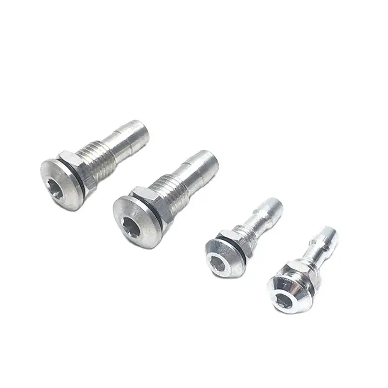 4PCS M6 M8 Aluminum Alloy Water Outlets Drain Nozzle Metal  Cooling Nipple Faucet for RC Boat Silicone Hose Connect Accessories
