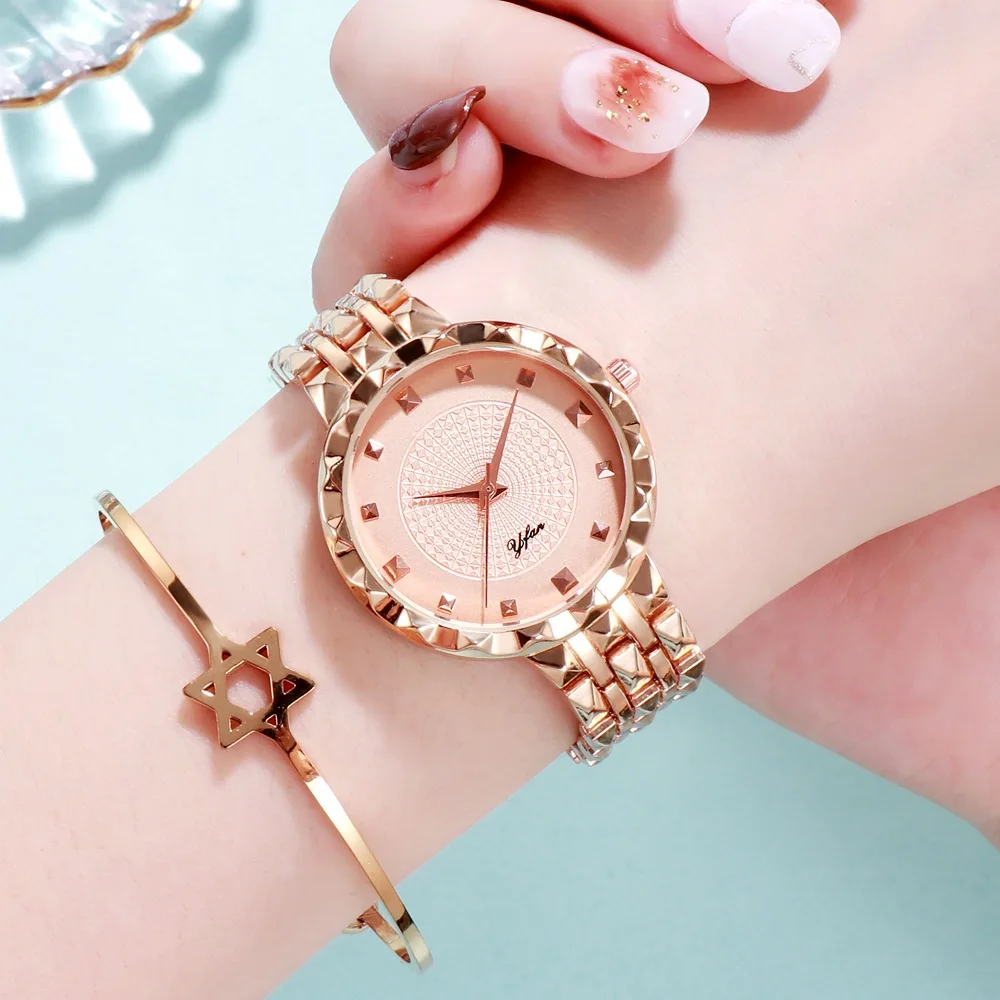 

Vansvar Casual Quartz Stainless Steel Band Marble Strap Watch Analog Wrist Ladies Watches Concise Diverse Fashion Color Women