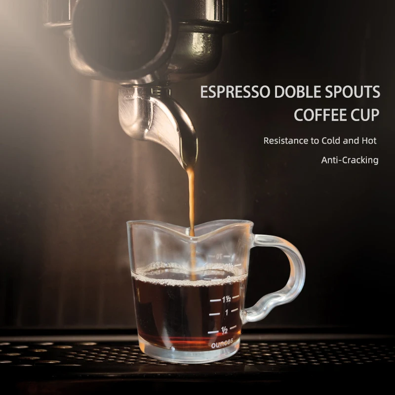 3oz/70 мл с двойными стенками эспрессо измерительный Стекло Кубок кружки выстрел