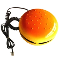 wire landline phone home decoration novelty emulational hamburger telephone
