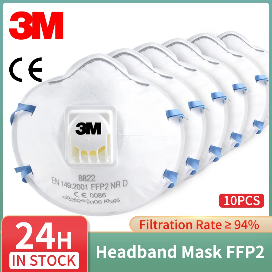 3M 8822 FFP2 NR D Пылезащитная маска для лица респиратор клапан холодного потока