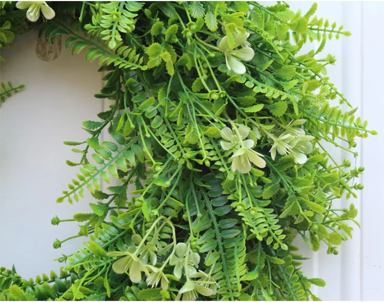 Гавайская гирлянда ручной работы 19 дюймов весна-лето зелень венок для входной