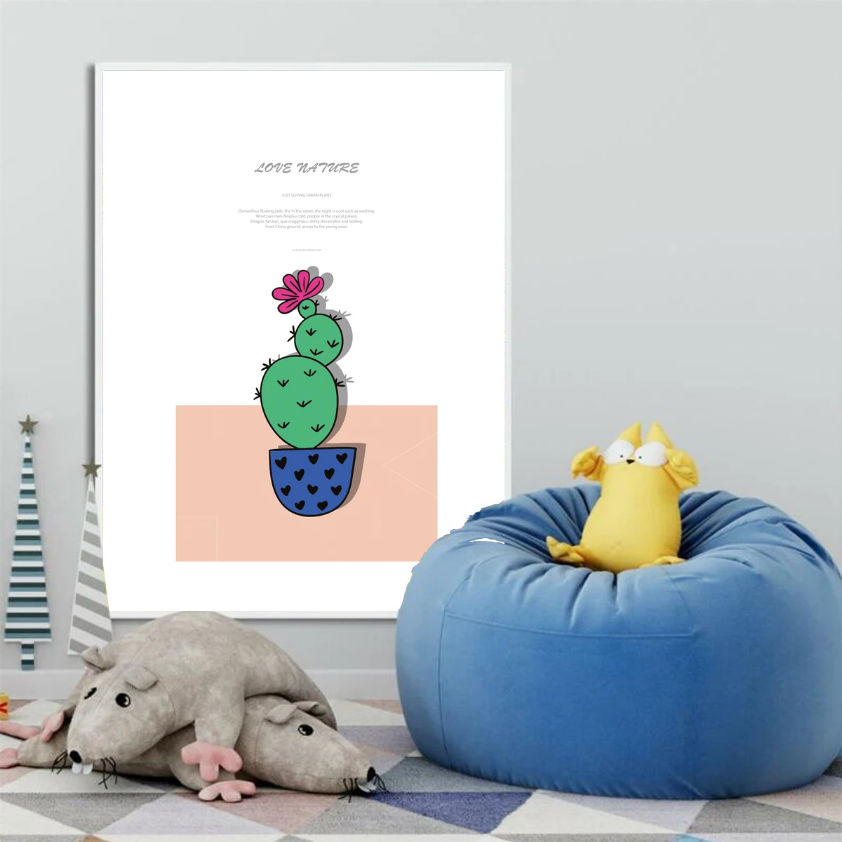 Мультфильм варьируется в зависимости от вида кактус плакат растений Печать