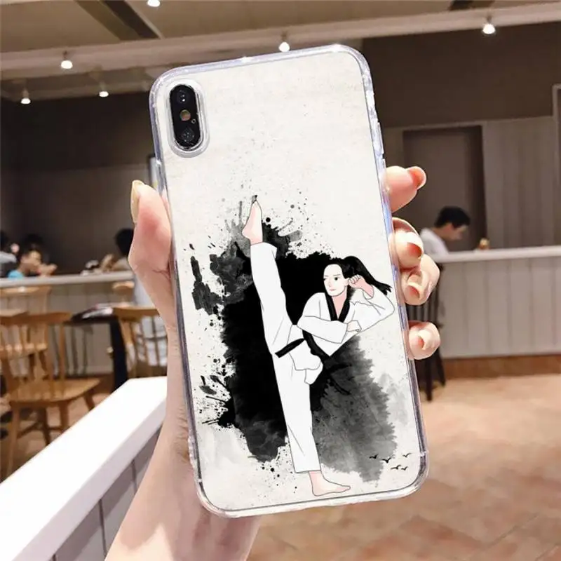 

Kungfu Taekwondo Tai Chi Phone Case Transparent soft For iphone 5 5s 5c se 6 6s 7 8 11 12 plus mini x xs xr pro max