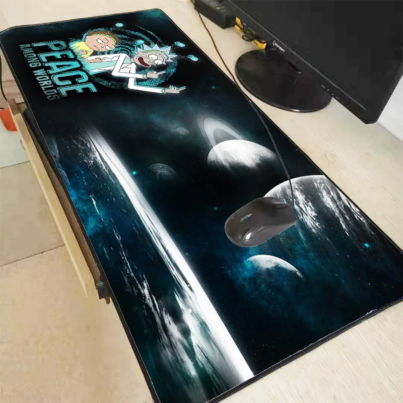 XGZ Rick and Morty аниме большой игровой замок край коврик для мыши Коврик для клавиатуры Настольный коврик настольный коврик для мыши для игр для ноутбука