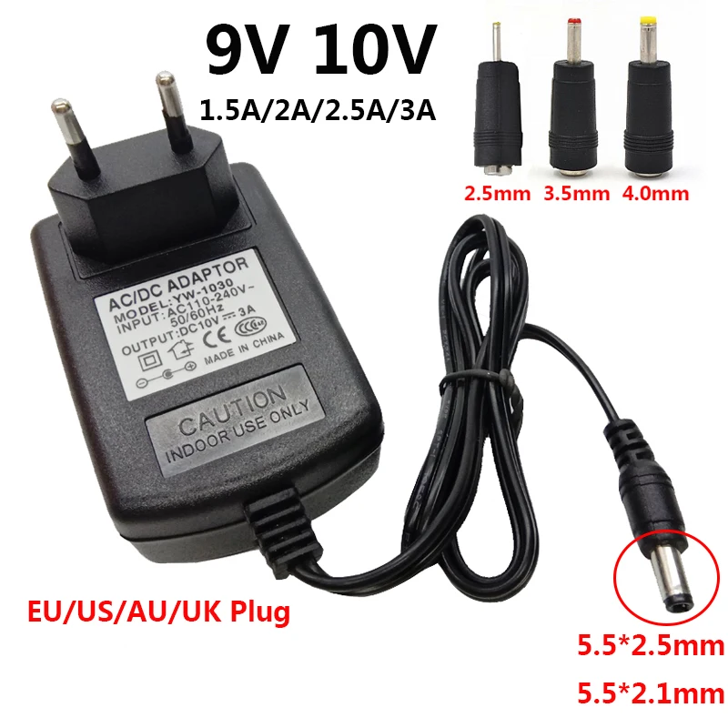 Adaptador de corriente Universal de 9V y 10 V CA a CC,...