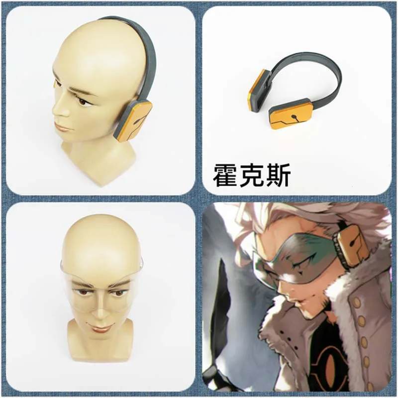 

Boku no Hero Academia Hawks No.2 Hawks Earphone Headphone Glasses Props Anime Halloween Cosplay Props Handmade