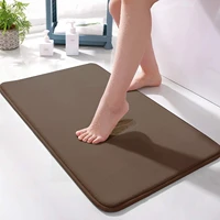 memory foam bath mat absorbent super cozy soft non slip coral velvet bathroom rug easier to dry machine wash bathroom carpet