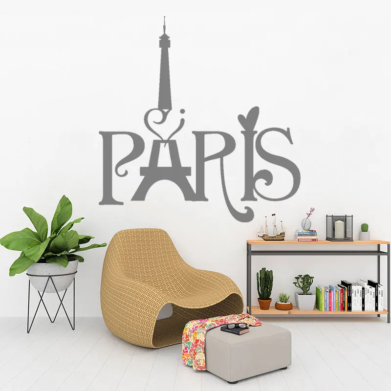 Настенные Стикеры с изображением Парижской башни украшение для гостиной спальни