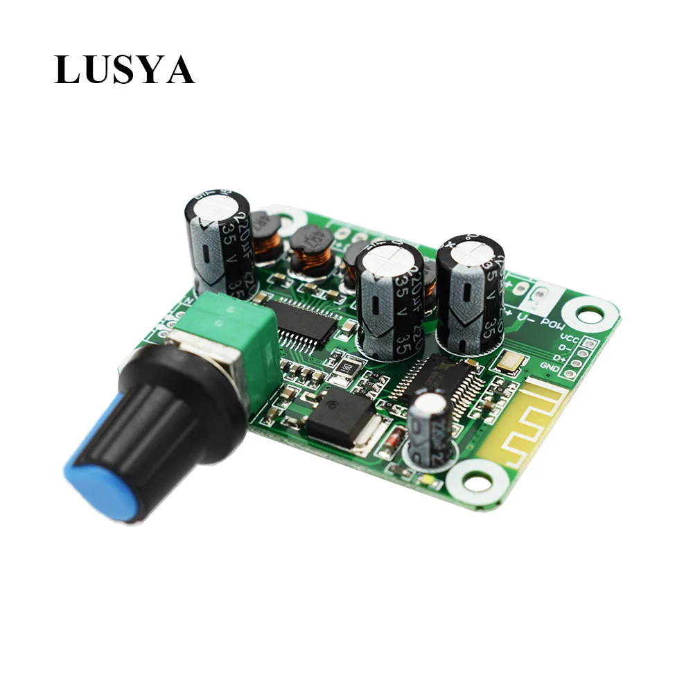Цифровой стерео аудио усилитель мощности Lusya TPA3110 Bluetooth 4 2 15 Вт + плата 12 24 В для