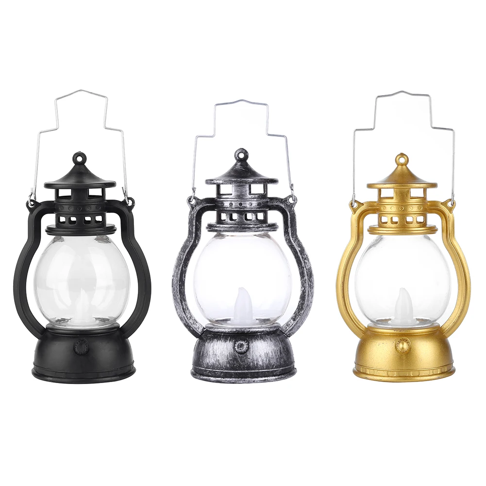 

New Handheld Retro LED Light Classic Kerosene Lamp Bar Club Coffee Shop Decoration Home Party Decor Retro Lantern