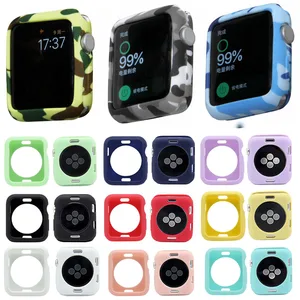Чехол для часов из мягкого ТПУ, защитный силиконовый чехол для Apple Watch Series 1, 2, 3, 42, 38 мм