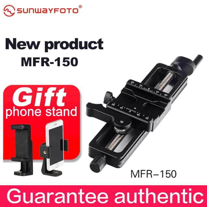 

SUNWAYFOTO Высококачественная алюминиевая 4-полосная Макросъемка для макросъемки, штатив для макросъемки, подставка для макросъемки, пластина д...