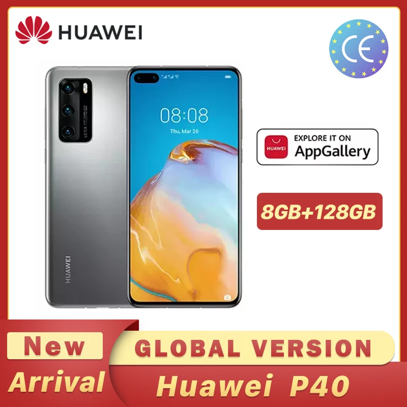 Глобальная версия Huawei P40 смартфон Kirin 990 8 ГБ 128 50MP Ультра камеры 6 1 дюймов SuperCharge