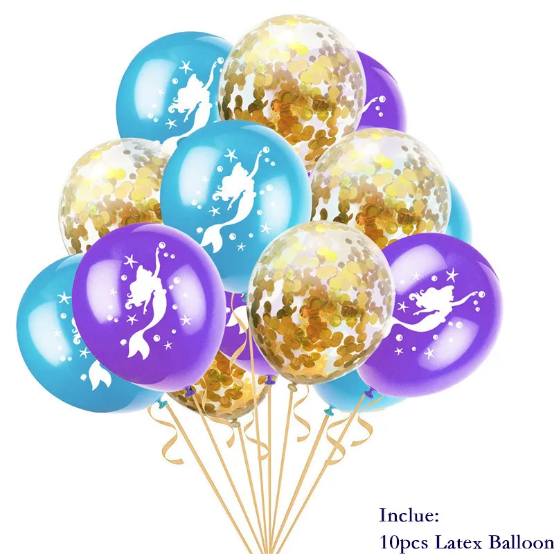 1 комплект воздушные шары в виде русалки|Воздушные и аксессуары| |