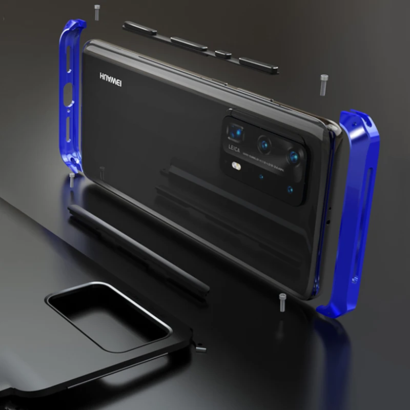 shockproof armor case for huawei mate 30 20 20x p40 p30 pro case hard tpu metal bumper phone cases cover accessories protection free global shipping