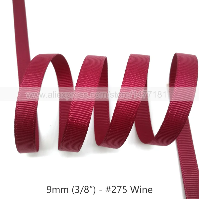 275 Wine 20 ярдов) 3/" 9 мм корсажная лента белого, черного, розового, красного, зеленого, фиолетового цветов корсажная лента полиэстер лента для рукоделия - Цвет: 275 Wine