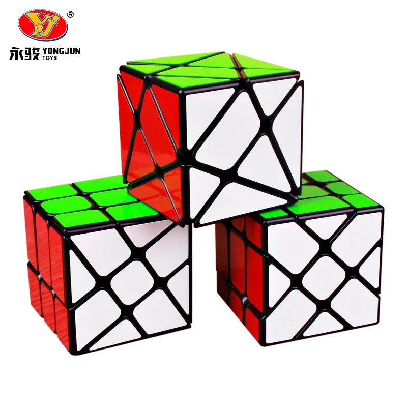 

Yongjun Axis magic speed cube YJ wheel puzzle cubes sticker professional 3x3 Fisher cube educational toys for children 3x3x3