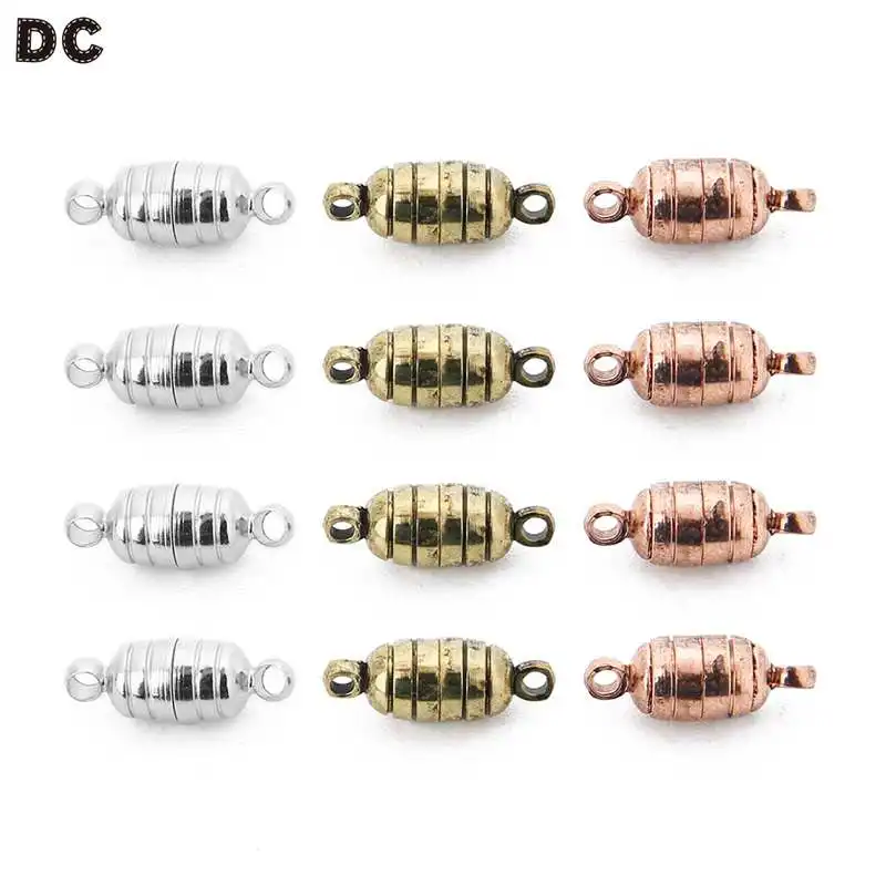 

5Pcs/Lot 3 Colors Copper Magnetic Clasp For Diy Jewelry Accessories For Bracelets Connector Clasps Diy Findings 5.8X15.8mm