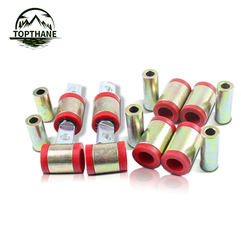 

Red High Performance Honda Polyurethane Rear Upper and Lower Control Arm Bushing Kit for Civic EK 96-00