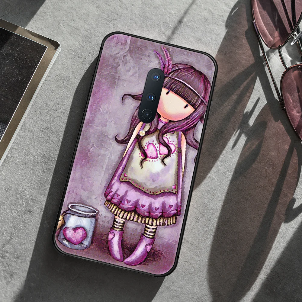 

Santoro Gorjuss Phone Case Cover Hull For 1+ Oneplus 5T 6 6T 7 7Pro 7T 8 8Pro 8T black Cell Soft Waterproof Painting Cover