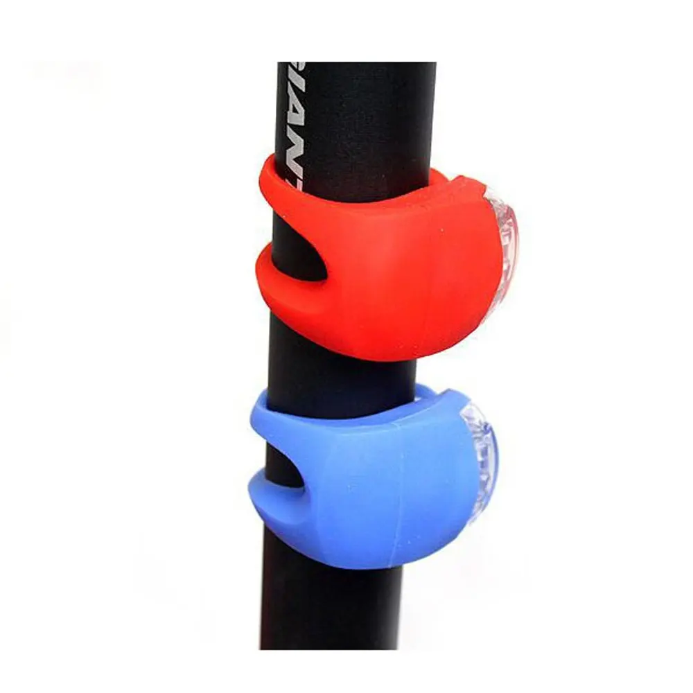 

Silicone Safety Warning Light 3 Mode Bicycle Light Helmet LED Flash Front Wheel Bike Light Cycle Rear Tail Frog Light