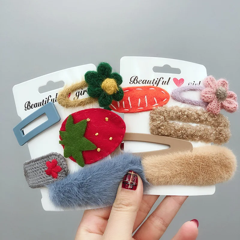 5 шт./компл. ручной работы в Корейском стиле с плюшевой подкладкой обувь на