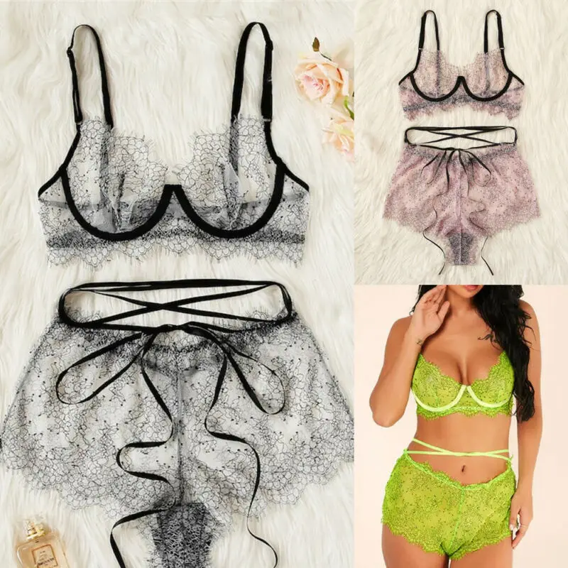 Сексуальные женские экзотические наборы женское нижнее белье Babydoll Дамская