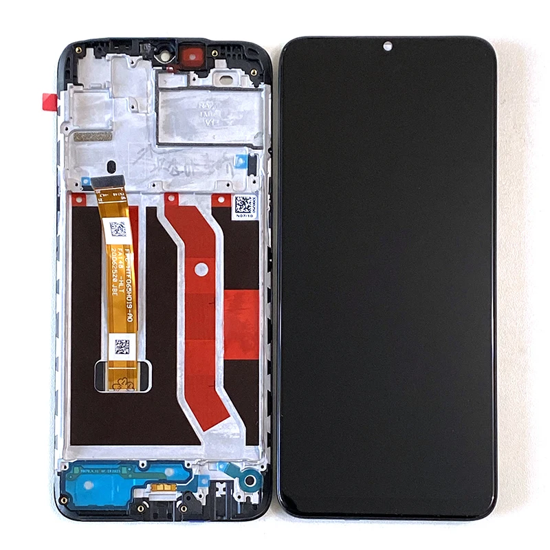 6 5original for oppo realme 5 rmx1911 realme 5i rmx2030 lcd display screentouch panel digitizer frame for realme 5s rmx1925 free global shipping