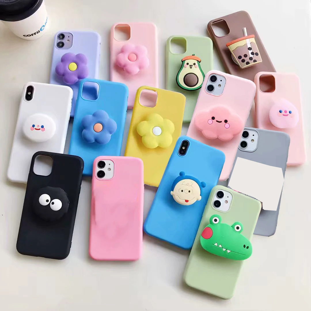 3D мультяшный чехол для телефона OPPO A1K A52 A72 A91 A92 R9S R15 R17 Pro Raelme C1 C2 Reno Z 2Z 3 4 милый