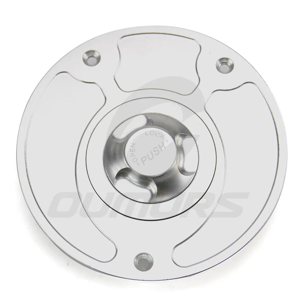 Silver OUMURS мотоциклетный газовый топливный бак крышка серебряного CNC для Honda CBR600 900 929 954 1000RR CB600F 900F RVF VFR 400 VTR 1000 RC51 - Цвет: Silver