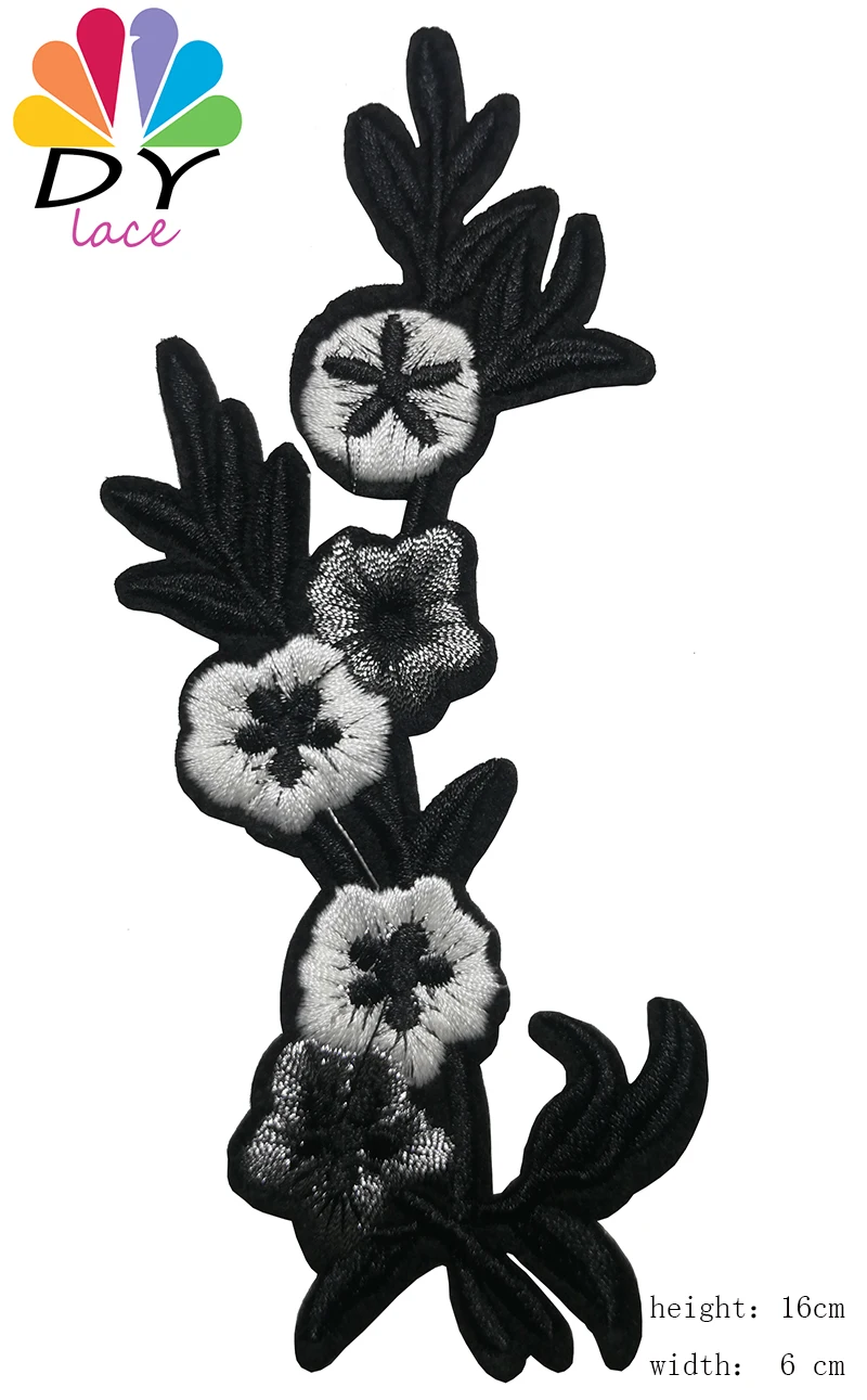 1 шт. розовый цветок байкерские нашивки для одежды Железная одежда аппликация с