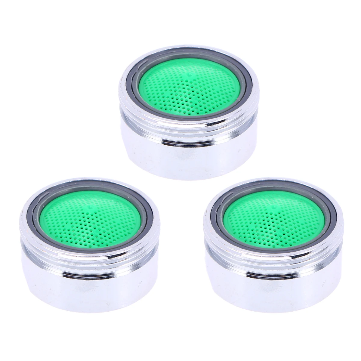 

NEW Bubbler Sprayer 3 Pcs Brass Threaded Faucet Aerator Polished Replacement Part Faucet Bubbler Sprayer for Bathroom Kitchen