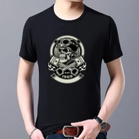 summer mens t shirt street fashion punk style demon skull print casual top personality youth o neck soft mens short sleeve