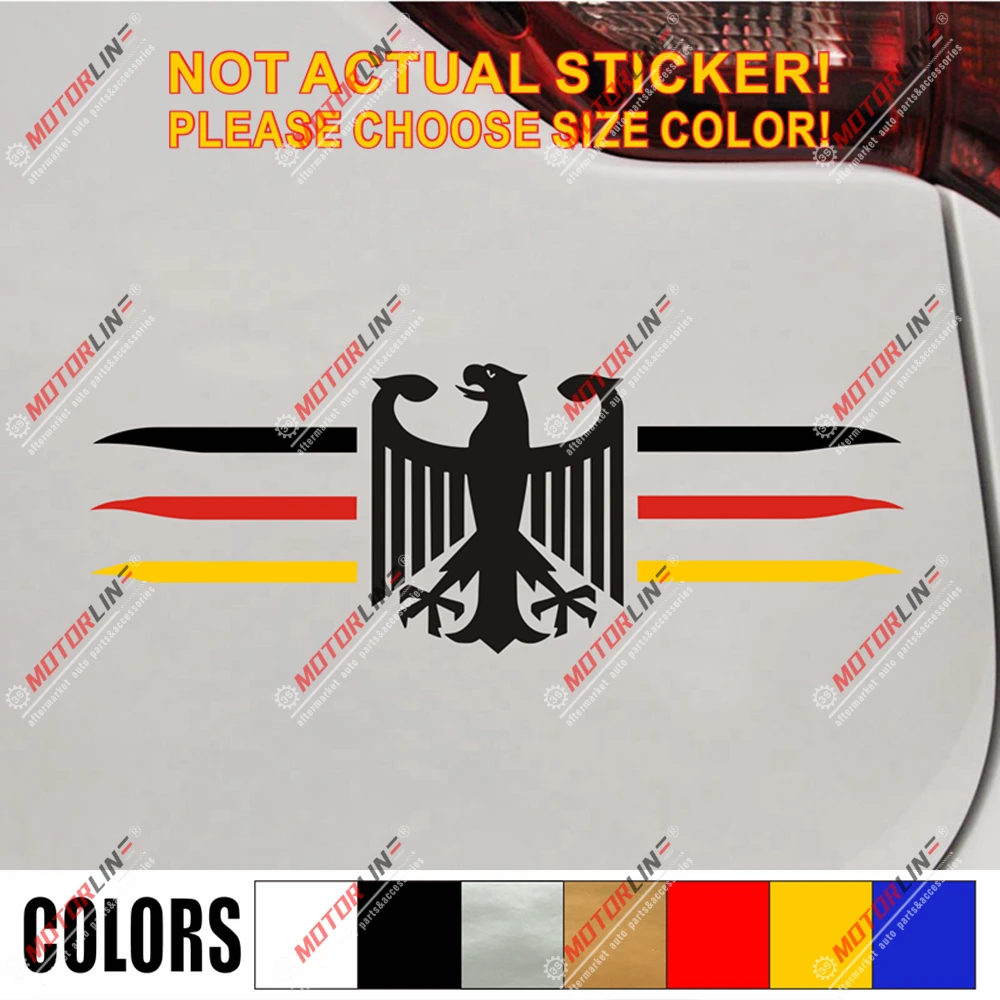 Германский Орел флаг полосы Германия наклейка автомобиль виниловый герб оружие