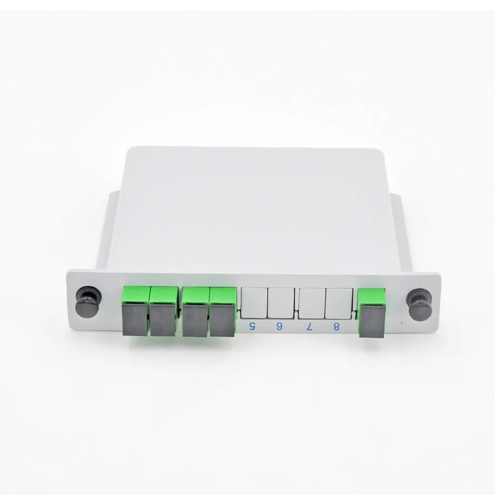 

Free Shipping 10PCS/ Lot SC APC UPC 1X4 splitter Fiber Optical Box FTTH PLC Splitter box Planar waveguide type Optical splitter