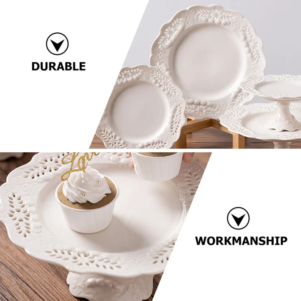 

1Pc Household Cake Stand Party Cake Dessert Plate Wedding Display Rack