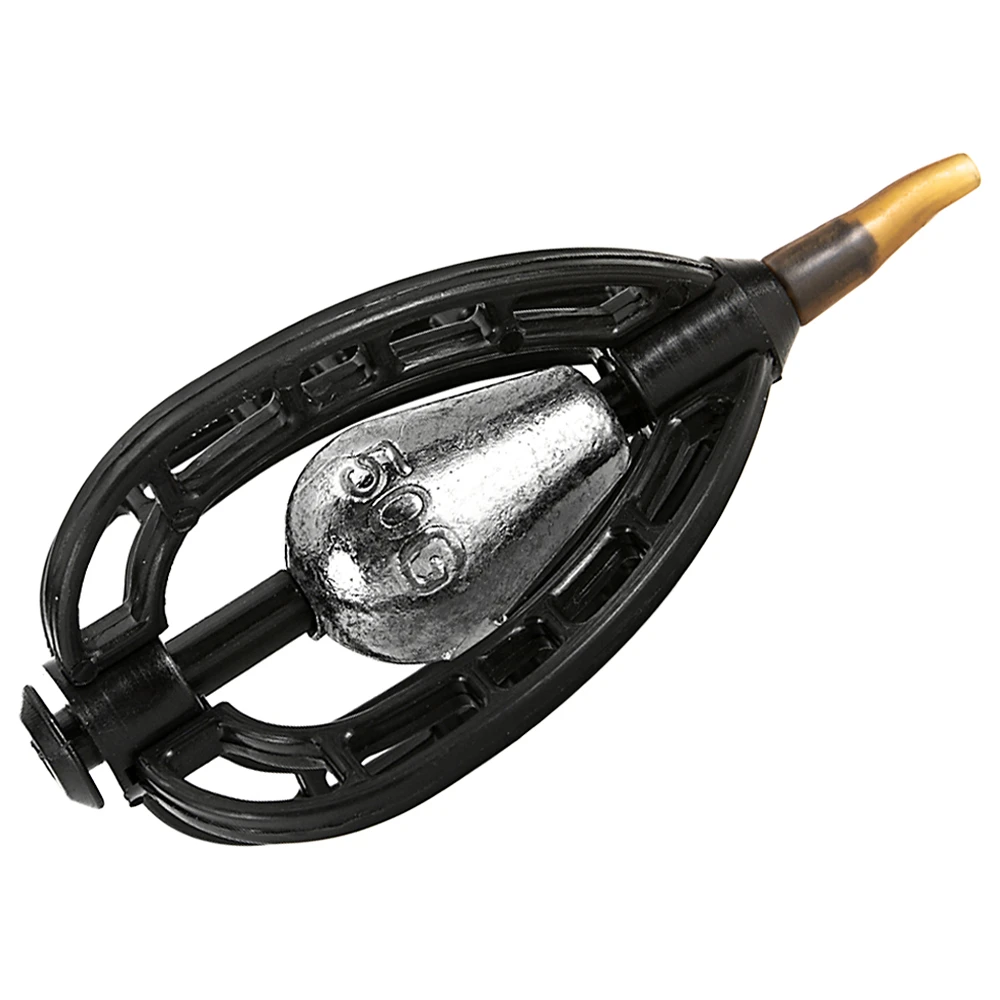 Карп Рыболовная Приманка-Фидер клетка Приманка Держатель Черный ABS чистая