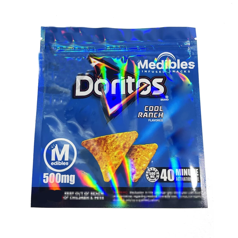 

2021 newest 4 design snacks zipper bags Doweedo s cheetos cool ranch empty edibles chips mylar bags(No Food)